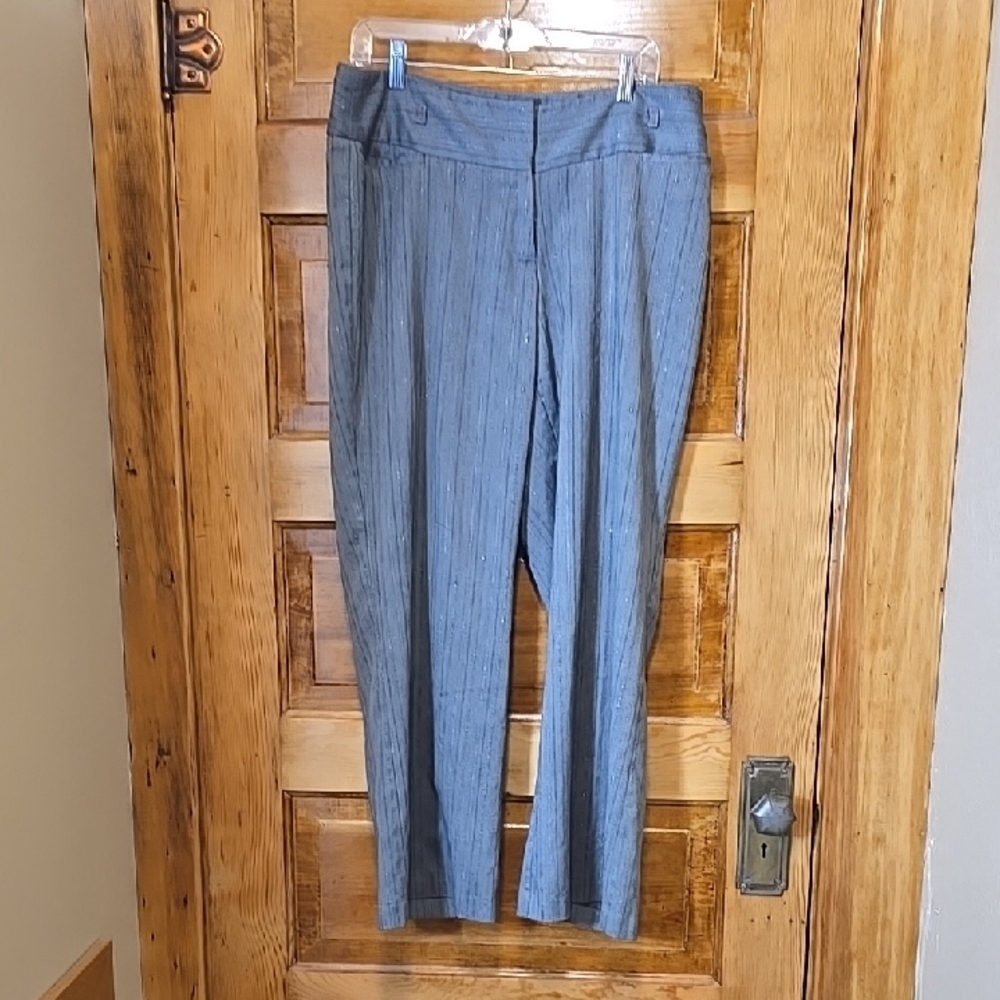 Lane Bryant Elegant Gray Trousers 16